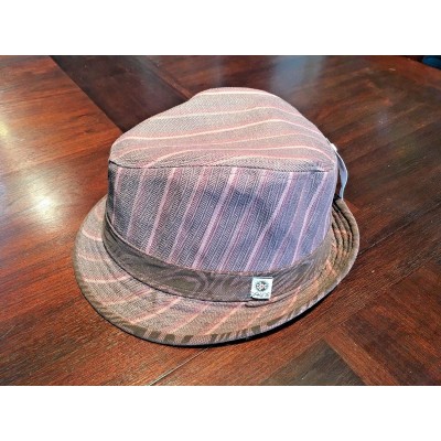 's Dakine Toni Fedora Hat Brown Stripe One Size  eb-59568131